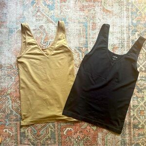 Two J crew stretchy camisoles